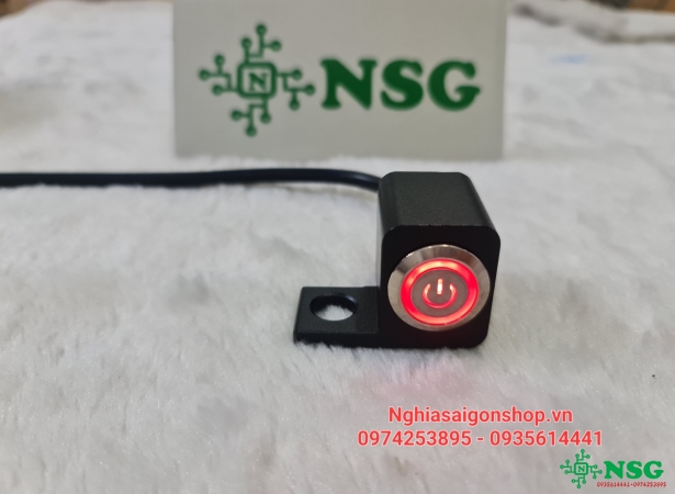 Công tắt Led ghi đông màu đỏ - CT1