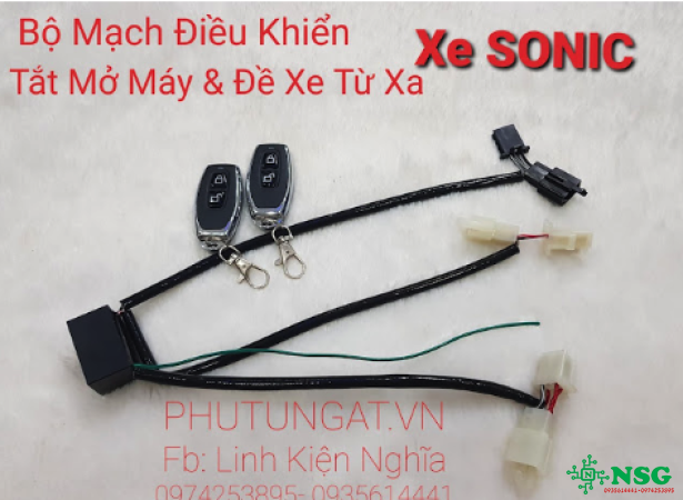 Bộ Điều Khiển Tắt Mở Máy và Đề từ xa cho xe Sonic