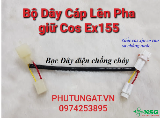 Bộ Dây Cáp Bật Pha giữ Cos cho xe Ex155 Exciter VVA