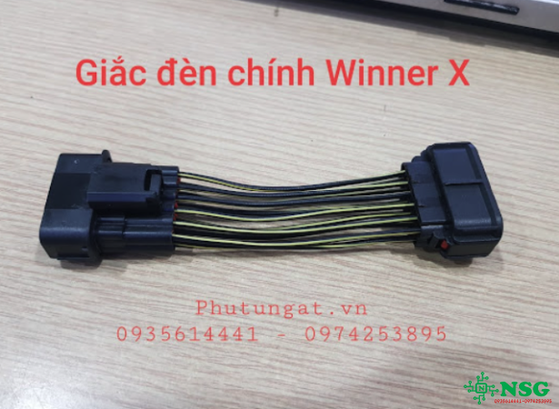 Giắc đèn chính Winner X bấm sẵn dây điện ( 1 sợi)