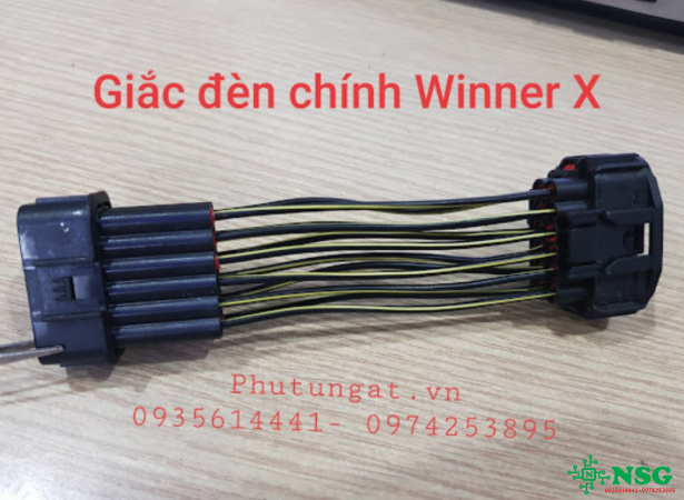 Giắc đèn chính Winner X bấm sẵn dây điện ( 1 sợi)