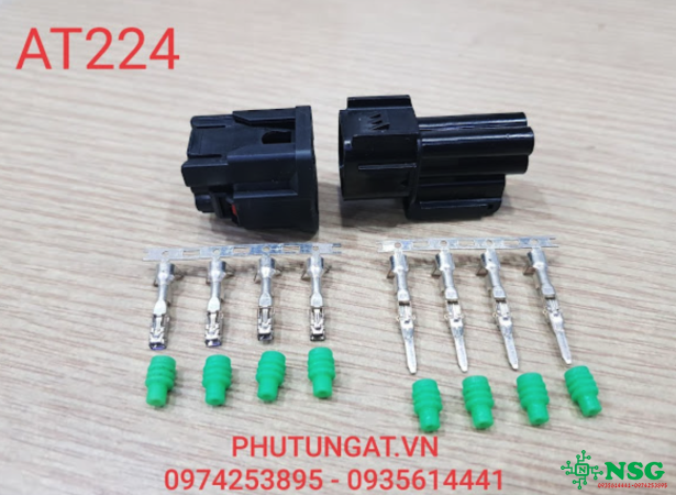 Bộ giắc nhựa đèn hậu Winner X _ Bộ giắc chống nước 4P 4 lỗ ( 1 bộ) AT224